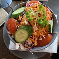 Green salad  at Full of Beans Cafe in Franz Josef Waiau