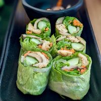 Low Carb Spring Rolls with Mushroom & Tofu at Sandwich Saigon Vegetarian - Cloud Kitchen in Central Singapore