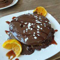 Mars pancakes at Butterflies and Hurricanes in Thessaloniki