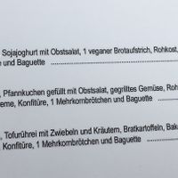 Die veganen frühstücke  at Schwarzer Walfisch  in Heidelberg