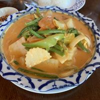 Red curry with veggies 😊  at Siam House in Bloomington