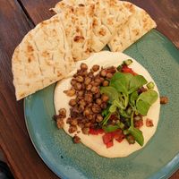 Hummus z sałatką at Tel Aviv Urban Food in Lodz