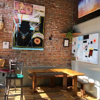 Cheerful Dining Area at Superfood Bar in Denver