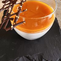 Mango "panacotta"  at Le Caillau in Vire-sur-lot