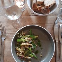 Asparagus Starter at Le Caillau in Vire-sur-lot