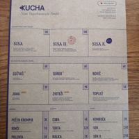 Menu. at Kucha in Ljubljana