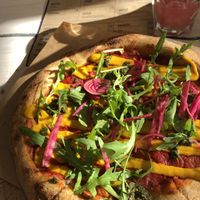 The best pizza🥰 at Kucha in Ljubljana