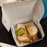 Gluten free Reuben sandwich at V Food Spot in London