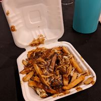 Gluten free poutine, regular size at V Food Spot in London