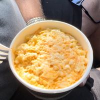 Mac and cheese - VERY cheesy  at V Food Spot in London