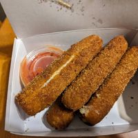Mozzarella sticks at V Food Spot in London