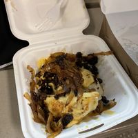 Loaded pierogi   at V Food Spot in London