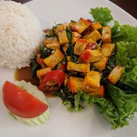 Spicy tofu at ThaiExpress in Bangkok