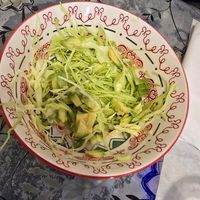 Cabbage salad and avocado at Lapamaki in Porto