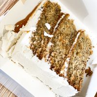 Banoffee cake at V Is For Veggies in Plymouth