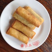 spring rolls at Ji Ming Temple Vegetarian Diet in Nanjing