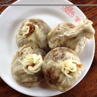 rice dumplings at Ji Ming Temple Vegetarian Diet in Nanjing