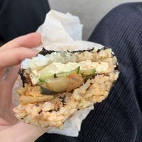 Kimchi onigirazu  at Onigirazu in Prague