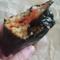 Tempeh onigirazu at Onigirazu in Prague