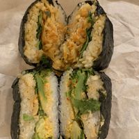 Coleslaw, Broccoli  at Onigirazu in Prague