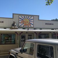 Outside hanging at Love Cafe  in Oakhurst