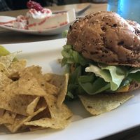 beyond burger! so GOOD at Love Cafe  in Oakhurst