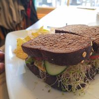 the garden at Love Cafe  in Oakhurst