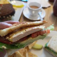 best "chicken" sandwich ever at Love Cafe  in Oakhurst