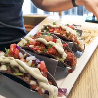 tempeh tacos at Love Cafe  in Oakhurst