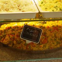 Vegan paella at Organic - Boqueria in Barcelona