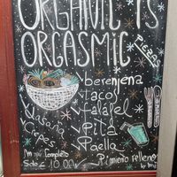 Menu  at Organic - Boqueria in Barcelona
