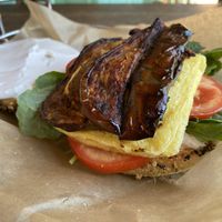 Breakfast bagel sando  at Soulshine in San Diego