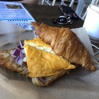 Croissant sand which at Soulshine in San Diego