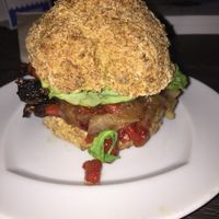 Burger and bun!! at Soulshine in San Diego