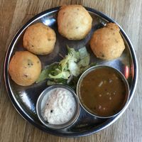 Lentil Fritters at Indian Tiffin Room  in Manchester