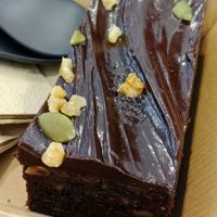 Vegan fudge brownie at Only Mine Chocolate Factory in Olinda
