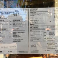 The menu at Reem's in San Francisco