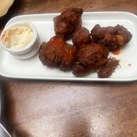 Buffalo cauliflower.. just be sure to order a vegan option   at New Sydney Hotel in Hobart