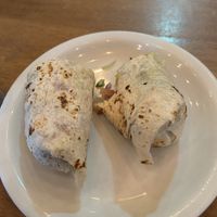 Falafel and salad wrap  at Kimos Cafe in Liverpool