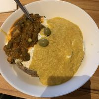 Kumpir (vegan bestellt, aber vegetarisch bekommen)  at Die Waffel in Mainz