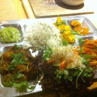 Thali with extra rice (intead of non-vegan bread) at W Der Imbiss - Prenzlauer Berg in Berlin