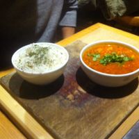 Dahl & rice (intead of non-vegan bread) at W Der Imbiss - Prenzlauer Berg in Berlin