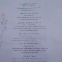 Menu at The Glasvegan in Glasgow