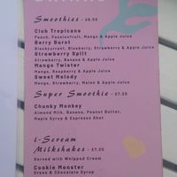 Smoothies - no milkshakes! at The Glasvegan in Glasgow