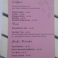 Hot beverages at The Glasvegan in Glasgow