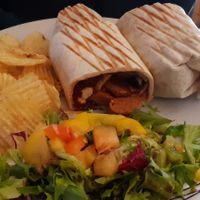 Breakfast burrito at The Glasvegan in Glasgow