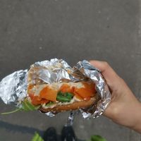 Lox bagel at The Glasvegan in Glasgow