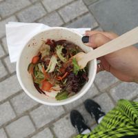 Side salad at The Glasvegan in Glasgow