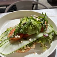 “Hummus and avocado” special   at Buzz Organic Food & Drink in Ao Nang