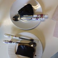 Chocolate brownie & chocolate peanut butter slice #Veganuary at Buzz Organic Food & Drink in Ao Nang